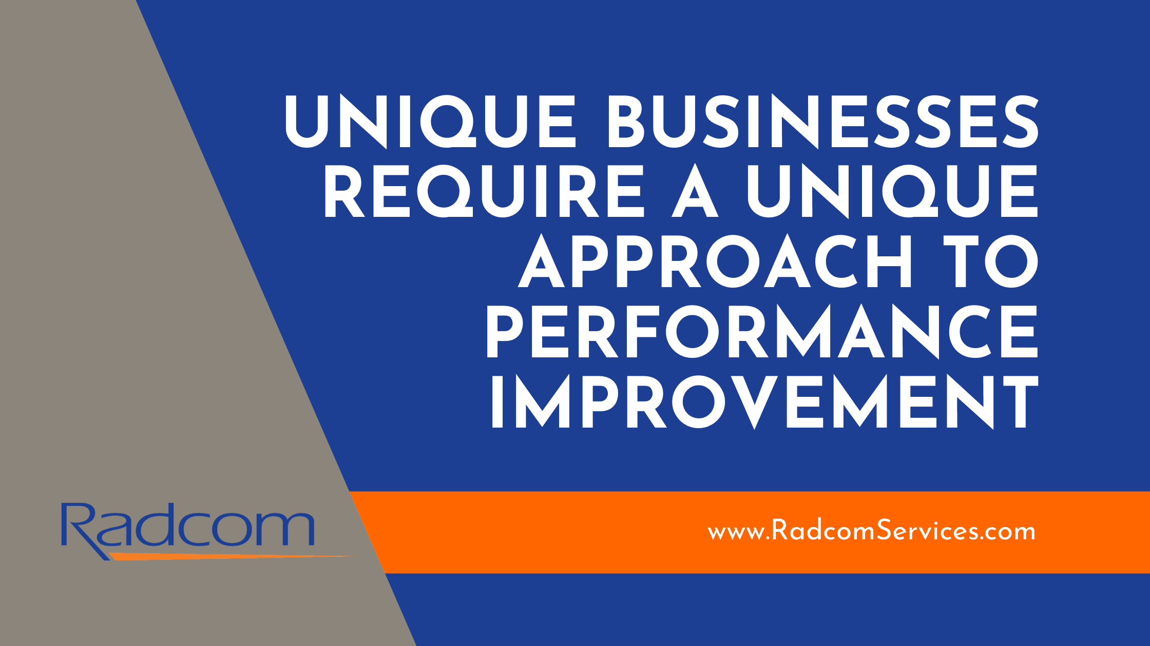 Unique approach to performance improvement