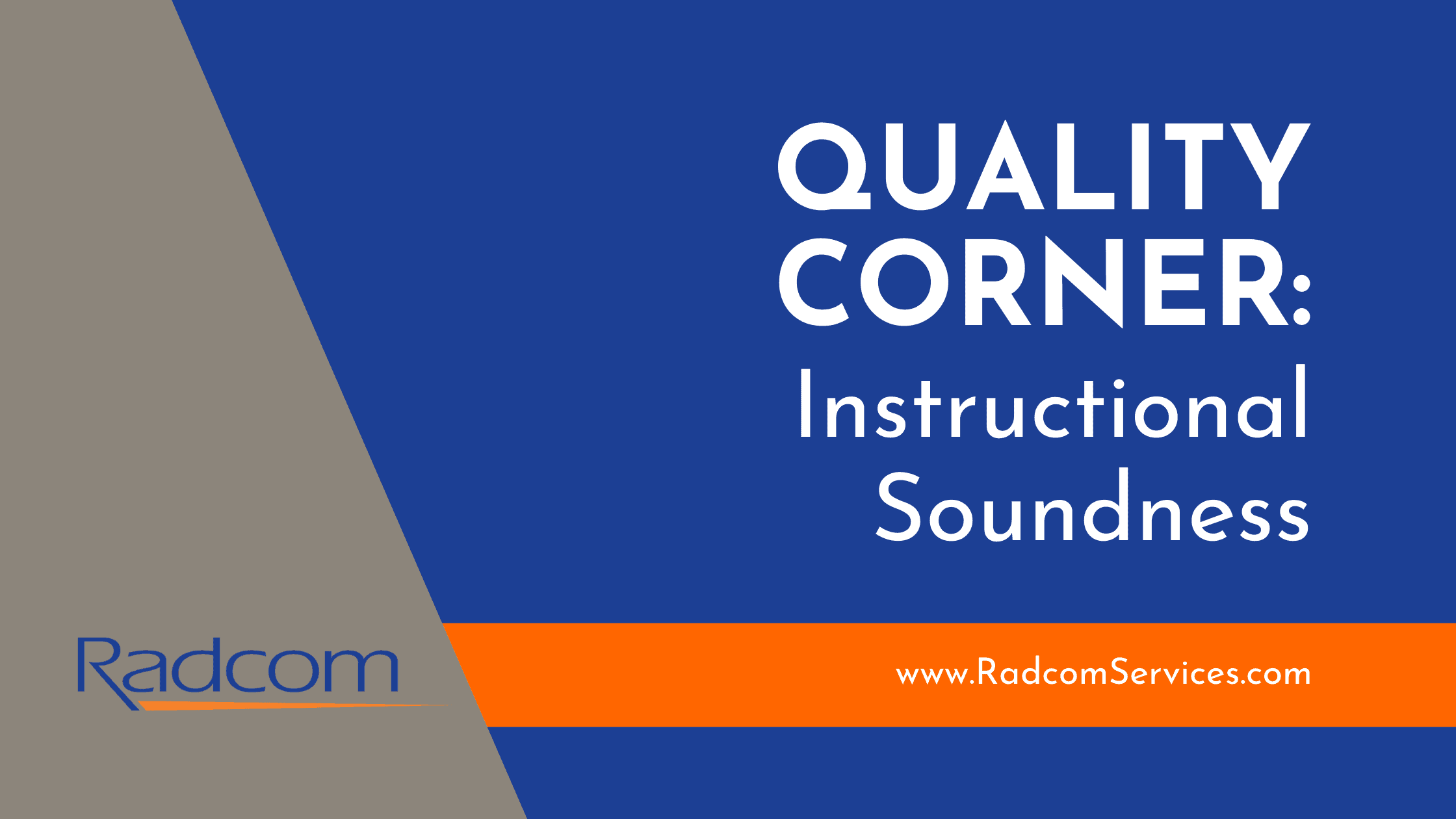 instructional soundness